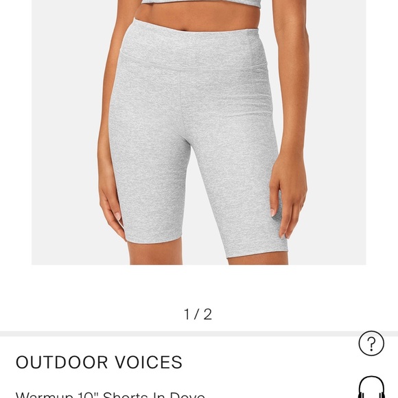Outdoor Voices Pants - Outdoor Voices Warmup 10” short